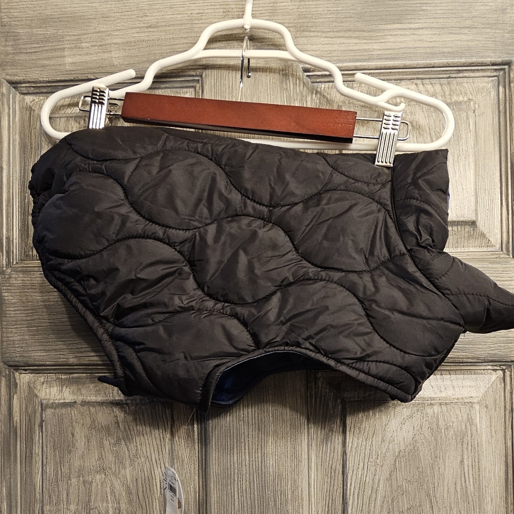 Aerie Offline Med Black Quilted Dog Jacket
